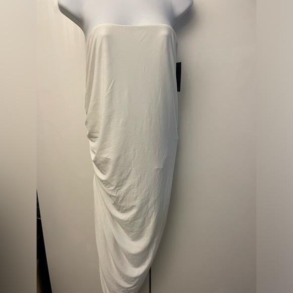 NWT NORMA KAMALI WHITE STRAPLESS DIANA MINI DRESS XL - Picture 11 of 16